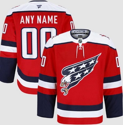Youth Washington Capitals Custom Red Alternate Authentic Jersey