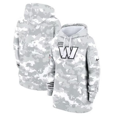 Youth Washington Commanders Arctic Camo 2024 Salute to Service Club Fleece Pullover Hoodie