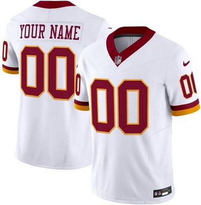 Youth Washington Commanders Customized Limited White Alternate FUSE Vapor Jersey