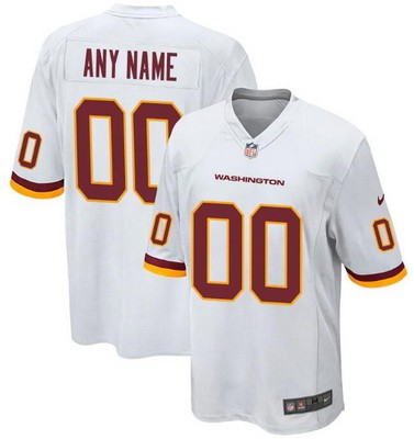 Youth Washington Football Team Customized Game White Jersey