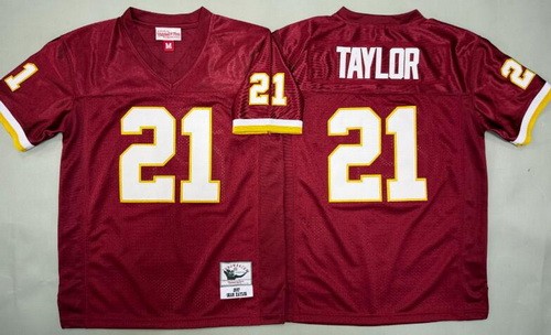 Youth Washington Redskins #21 Sean Taylor Red 2007 Throwback Jersey