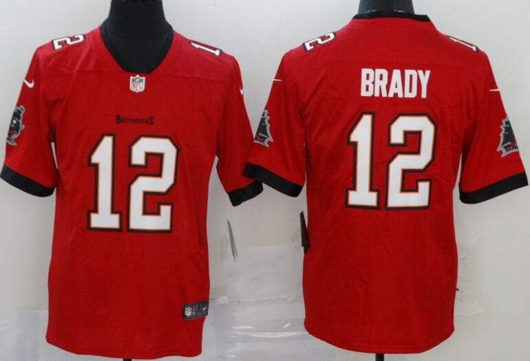Men's Tampa Bay Buccaneers #12 Tom Brady Limited Red Vapor Untouchable Jersey