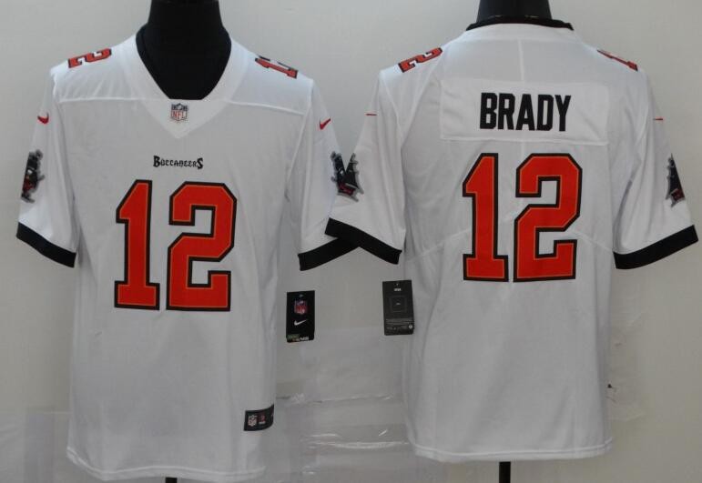 Men's Tampa Bay Buccaneers #12 Tom Brady Limited White Vapor Untouchable Jersey