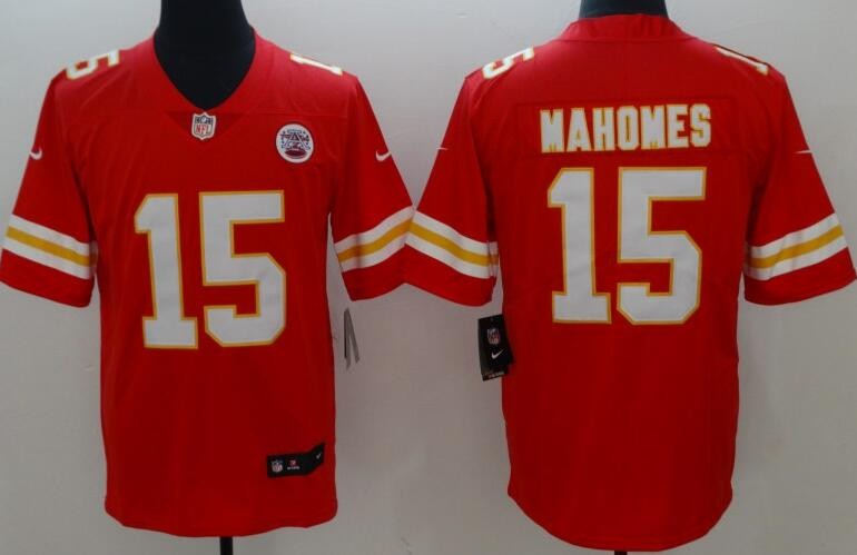 Men's Kansas City Chiefs #15 Patrick Mahomes Limited Red Vapor Jersey