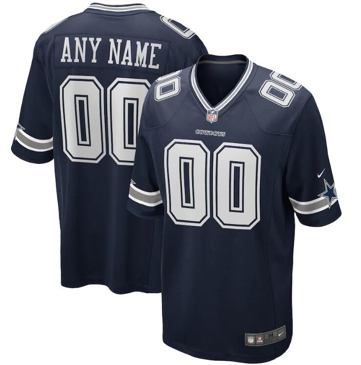 Youth Dallas Cowboys Customized Game Navy Jersey