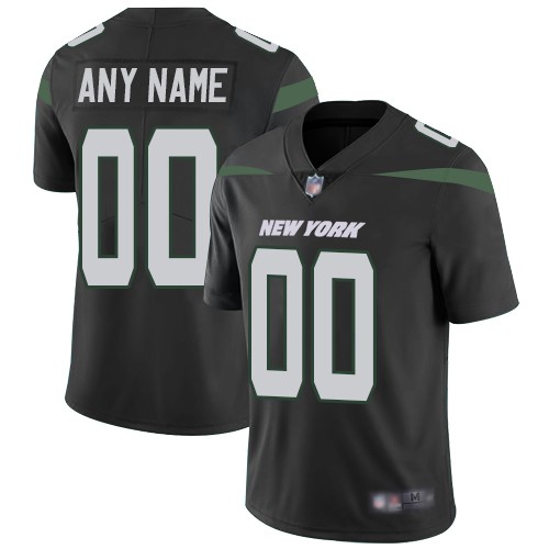 Youth New York Jets Customized Limited Black Vapor Untouchable Jersey