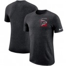 Atlanta Falcons Marled Stadium Heathered Printed T Shirt 200814