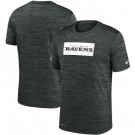Baltimore Ravens Marled Stadium Heathered Printed T Shirt 200821