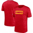 Kansas City Chiefs Marled Stadium Heathered Printed T Shirt 200806