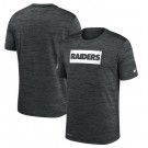 Las Vegas Raiders Marled Stadium Heathered Printed T Shirt 200811