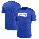 Los Angeles Rams Marled Stadium Heathered Printed T Shirt 200823