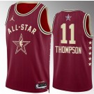 Men's #11 Klay Thompson Red 2024 All Star Icon Heat Press Jersey