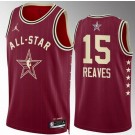 Men's #15 Austin Reaves Red 2024 All Star Icon Heat Press Jersey