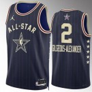 Men's #2 Shai Gilgeous Alexander Navy 2024 All Star Icon Heat Press Jersey