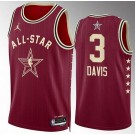 Men's #3 Anthony Davis Red 2024 All Star Icon Heat Press Jersey