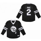 Men's Above The Rim #2 Pac Motaw Tournament Shoot Out Black Hockey Jersey