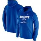 Men's Air Force Falcons Royal Football Oopty Oop Club Fleece Pullover Hoodie