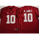 Men's Alabama Crimson Tide #10 Mac Jones Red College Football Jersey