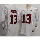Men's Alabama Crimson Tide #13 Malachi Moore Limited White FUSE College Football Jersey