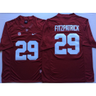 Men's Alabama Crimson Tide #29 Minkah Fitzpatrick Red 2018 College Football Jersey