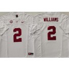 Men's Alabama Crimson Tide #2 Ryan Williams Limited White FUSE College Football Jersey