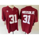 Men's Alabama Crimson Tide #31 Keaton Anderson Jr Limited Red College Football Jersey