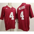 Men's Alabama Crimson Tide #4 Jalen Milroe Limited Red FUSE College Football Jersey