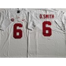 Men's Alabama Crimson Tide #6 DeVonta Smith White College Football Jersey