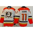 Men's Anaheim Ducks #11 Trevor Zegras White Authentic Jersey