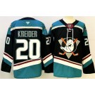 Men's Anaheim Ducks #20 Chris Kreider Black Authentic Jersey