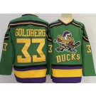 Men's Anaheim Ducks #33 Grey Goldberg Green Throwback Jersey