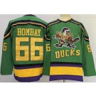 Men's Anaheim Ducks #66 Gordon Bombay Green Throwback Jersey