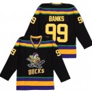 Men's Anaheim Ducks #99 Adam Banks Black Throwback Jersey
