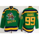 Men's Anaheim Ducks #99 Adam Banks Green Movie Hockey Jersey