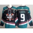 Men's Anaheim Ducks #9 Paul Kariya Black Alternate Authentic Jersey