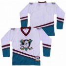 Men's Anaheim Ducks Blank White Green Throwback Jersey