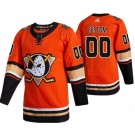 Men's Anaheim Ducks Customized Orange Alternate Authentic Jersey