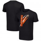 Men's Anaheim Ducks Starter Black Color Scratch T Shirt