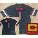 Men's Arizona Cardinals #1 Kyler Murray Limited Black C Patch FUSE Vapor Jersey