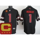 Men's Arizona Cardinals #1 Kyler Murray Limited Black C Patch Vapor Jersey