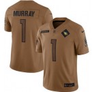 Men's Arizona Cardinals #1 Kyler Murray Limited Brown 2023 Salute To Service Jersey