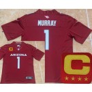 Men's Arizona Cardinals #1 Kyler Murray Limited Red C Patch FUSE Vapor Jersey