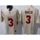 Men's Arizona Cardinals #3 Budda Baker Limited Cream Rivalries FUSE Vapor Jersey