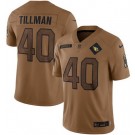 Men's Arizona Cardinals #40 Pat Tillman Limited Brown 2023 Salute To Service Jersey