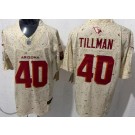 Men's Arizona Cardinals #40 Pat Tillman Limited Cream Rivalries FUSE Vapor Jersey