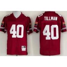Men's Arizona Cardinals #40 Pat Tillman Red Throwback Jersey
