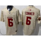Men's Arizona Cardinals #6 James Conner Limited Cream Rivalries FUSE Vapor Jersey
