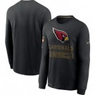 Men's Arizona Cardinals Black 2020 Salute To Service Long Sleeves T Shirt 207