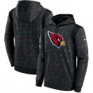 Men's Arizona Cardinals Black 2021 Crucial Catch Therma Pullover Hoodie