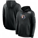 Men's Arizona Cardinals Black Crucial Catch Sideline Performance Pullover Hoodie